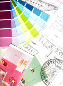 color swatches and plans for renovation melbourne