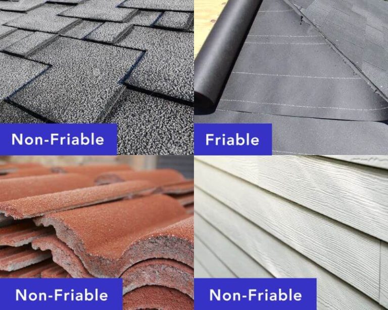 What is friable and non-friable asbestos?